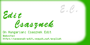 edit csasznek business card